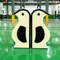 SMC企鵝四分類垃圾桶戶外景區公園二分類三分類玻璃鋼垃圾桶